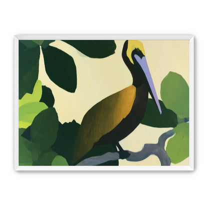 Long beak in green shade