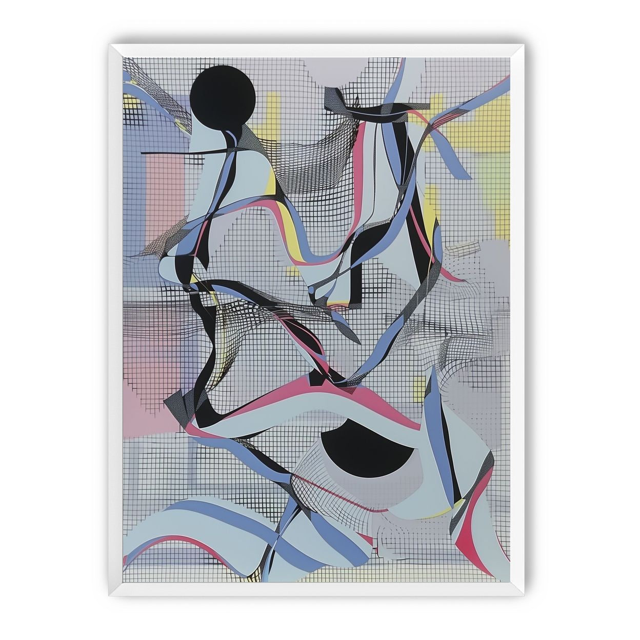Ribbons snagged in the grid