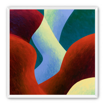 Curved bands in thick paint