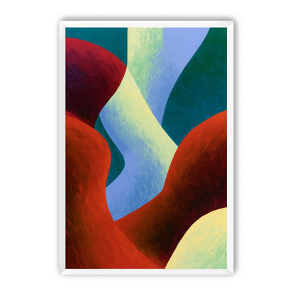 Curved bands in thick paint