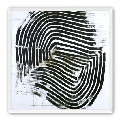 Black bands turning inward