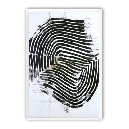 Black bands turning inward