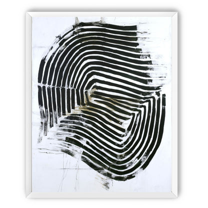 Black bands turning inward