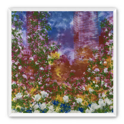 Flowers before storm towers