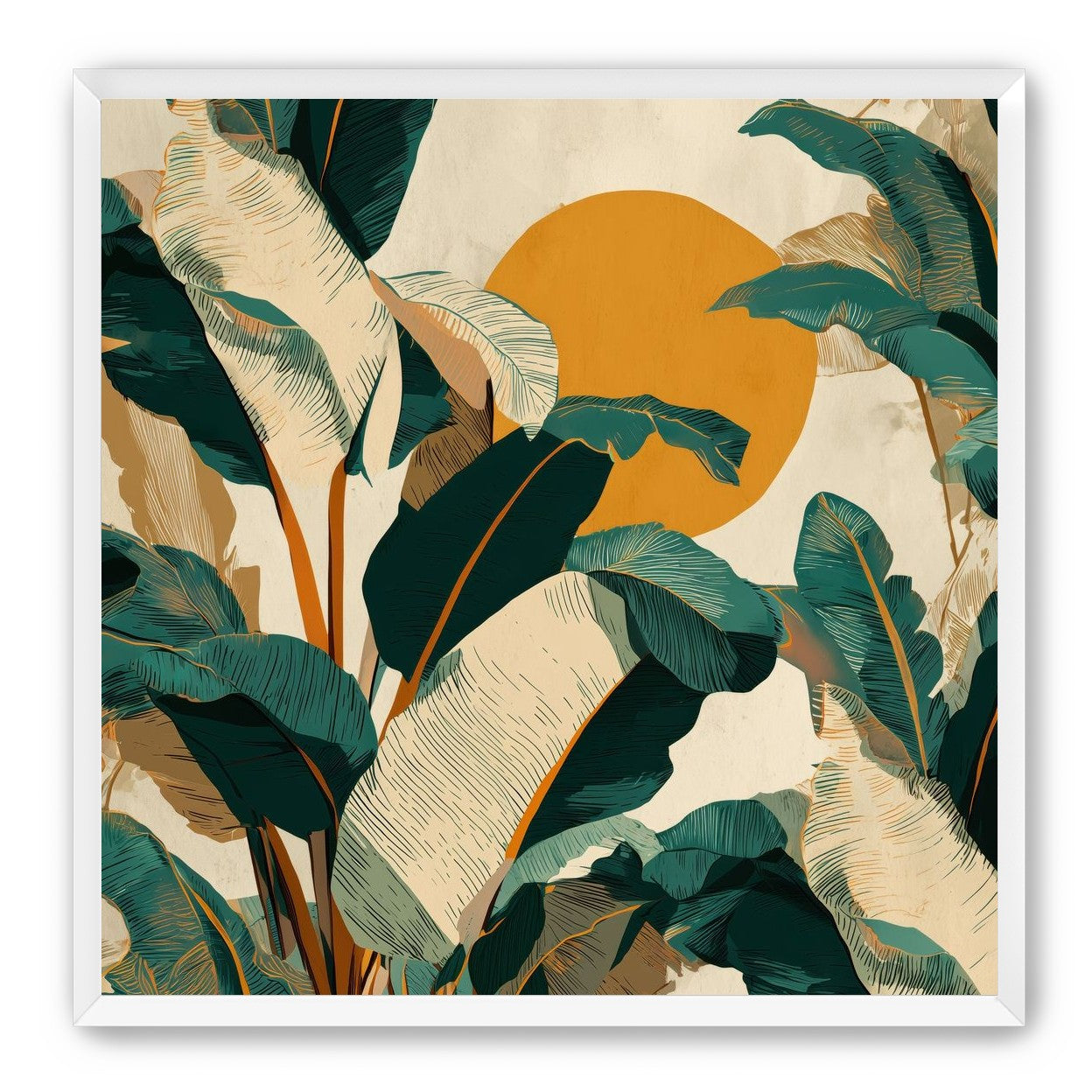Sun Poking Through the Palms