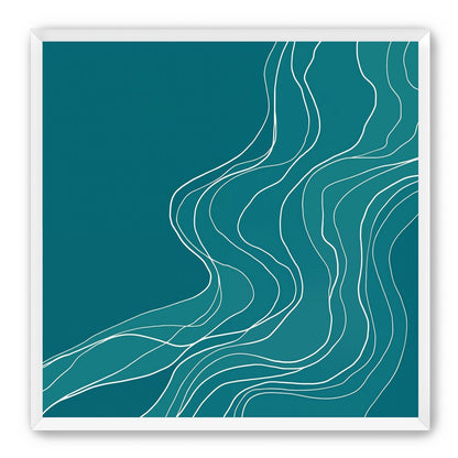 Ink Traced on Teal Surface