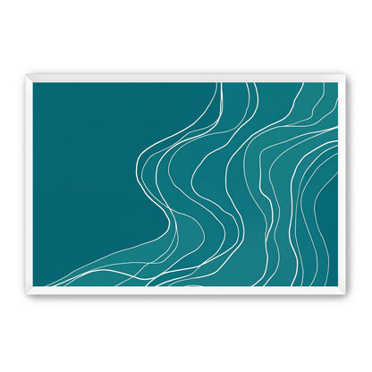 Ink Traced on Teal Surface