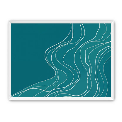 Ink Traced on Teal Surface