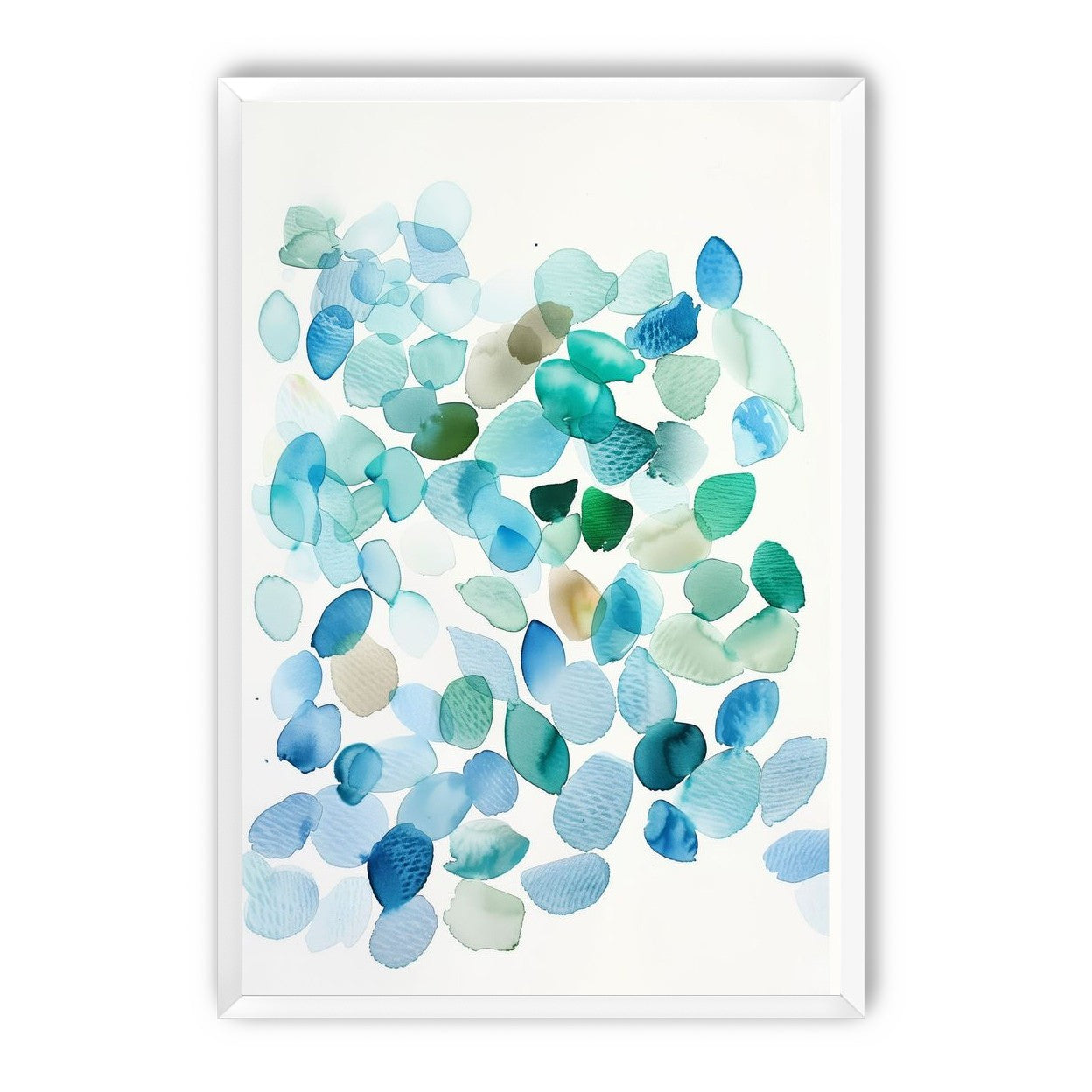 Blue and Green Petal Forms