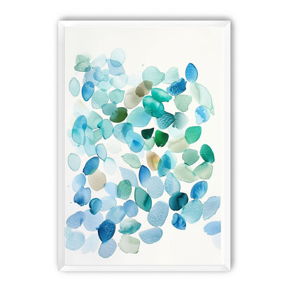 Blue and Green Petal Forms