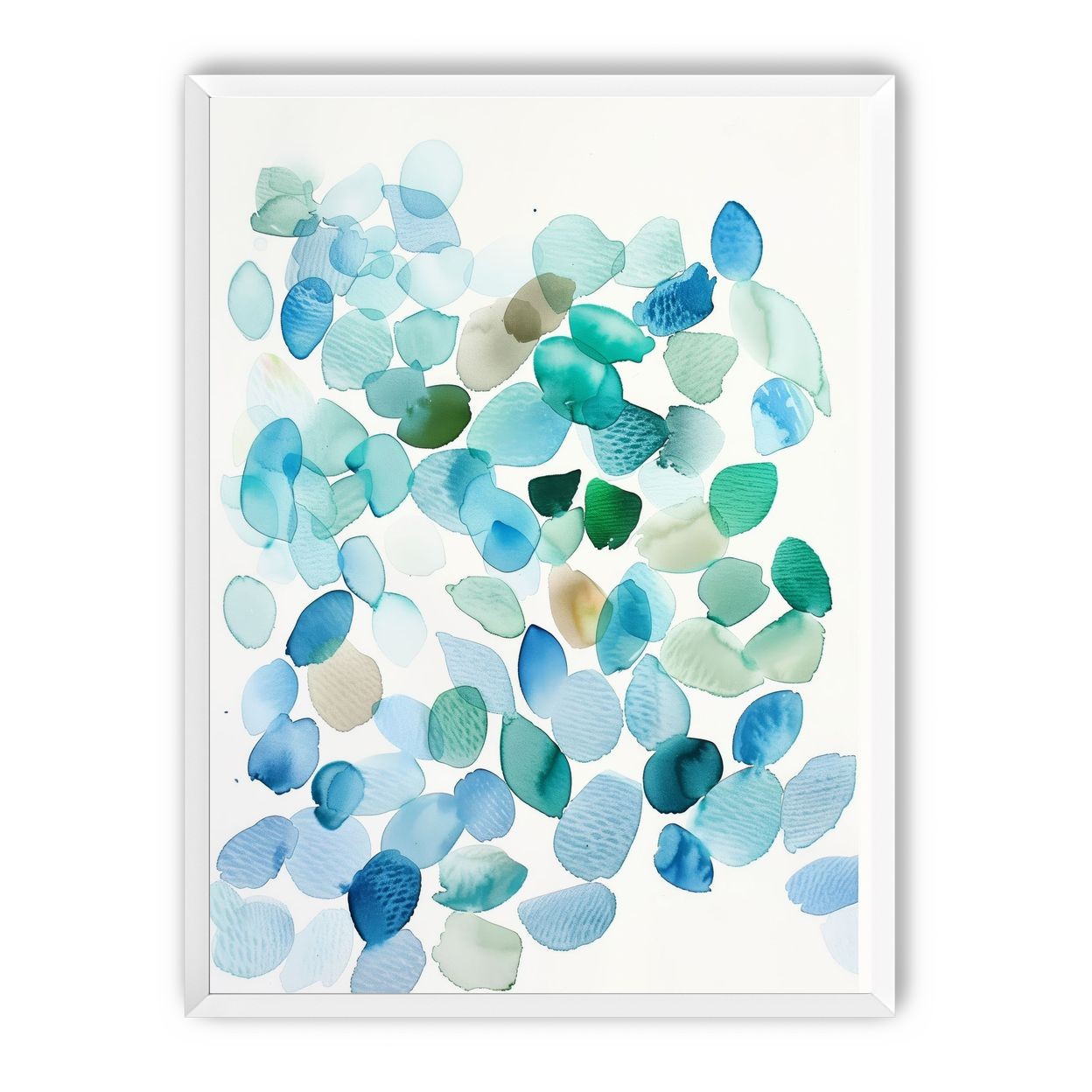 Blue and Green Petal Forms