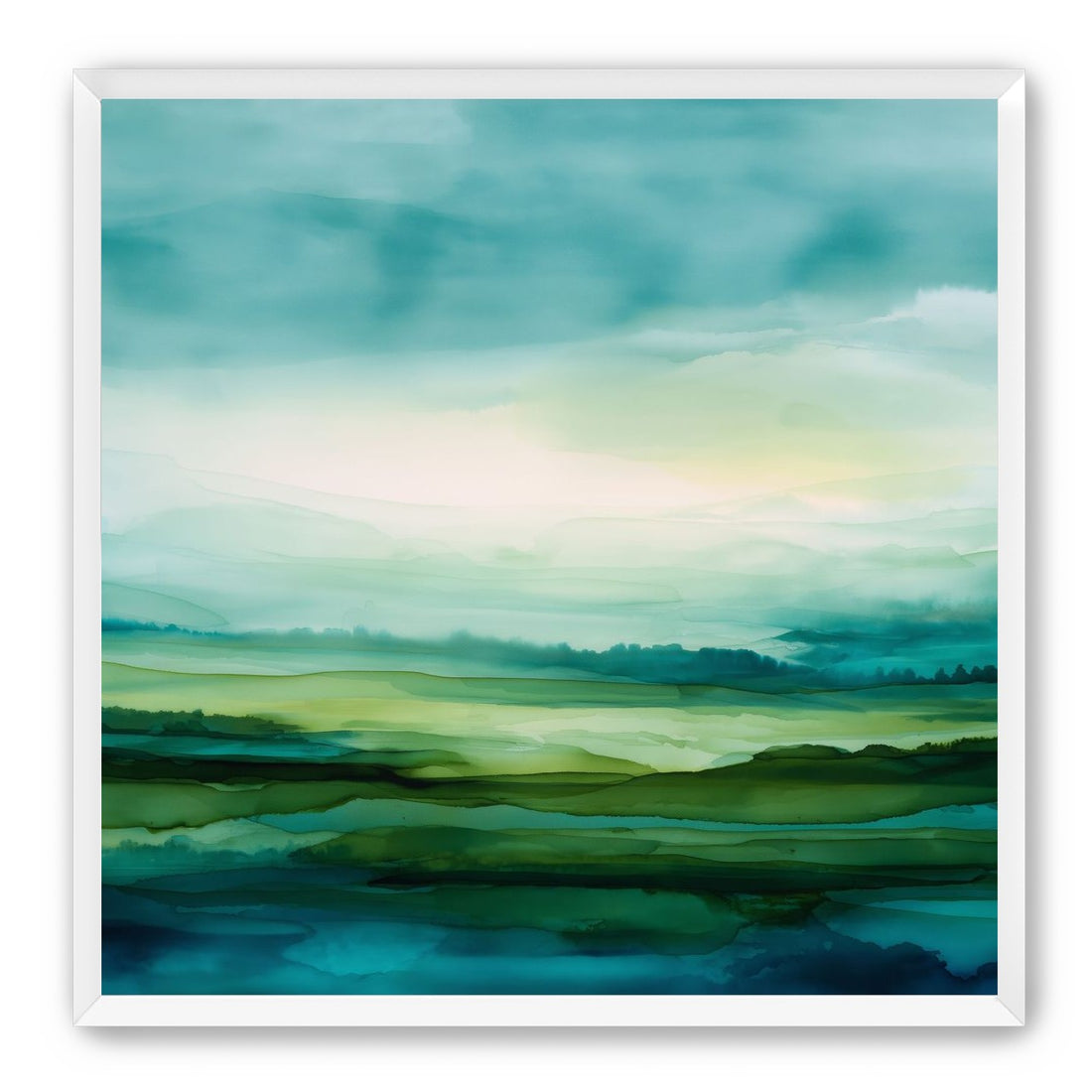 Emerald Bleeding into Teal