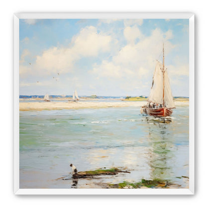 Sailboats at Peaceful Dawn