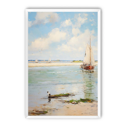 Sailboats at Peaceful Dawn