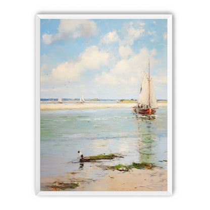 Sailboats at Peaceful Dawn