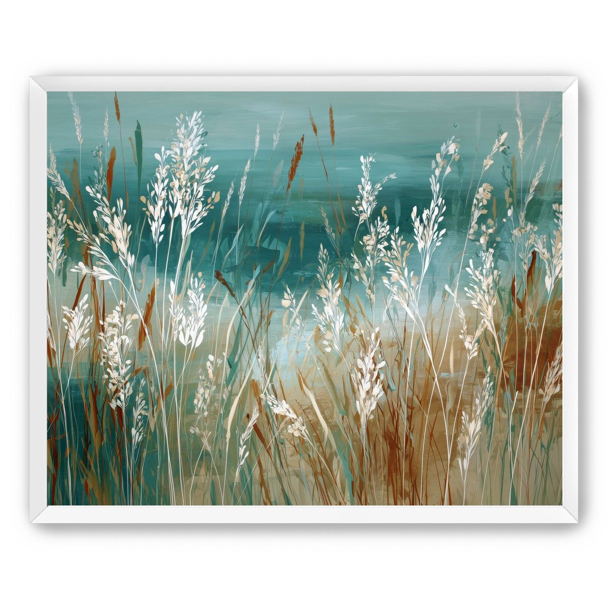White Meadow Grasses Before Water |