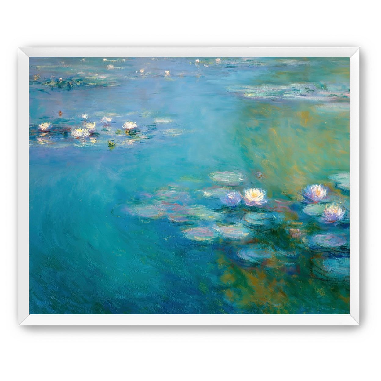 Still Water with Open Blossoms