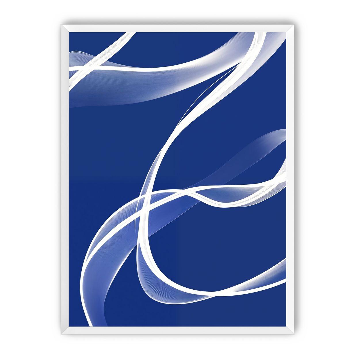White Stroke on Blue 2