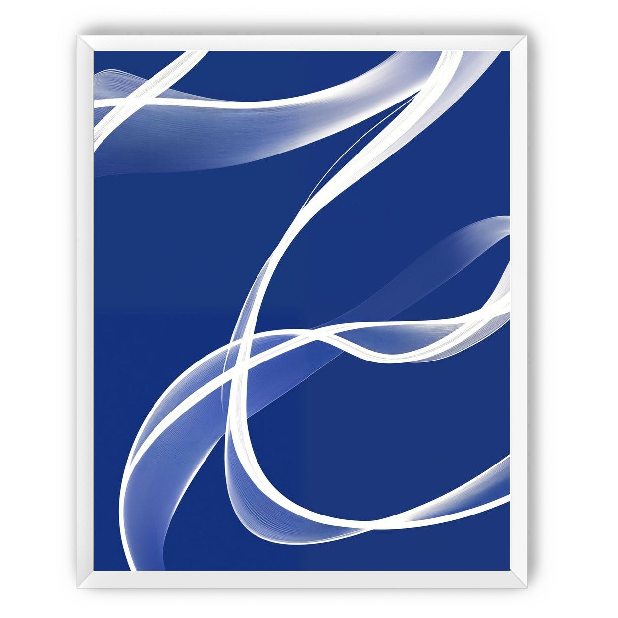 White Stroke on Blue 2