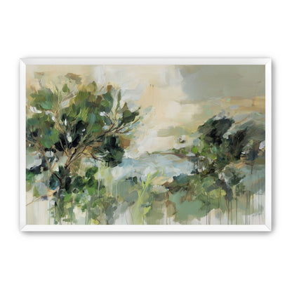 Hillside Trees in Loose Paint
