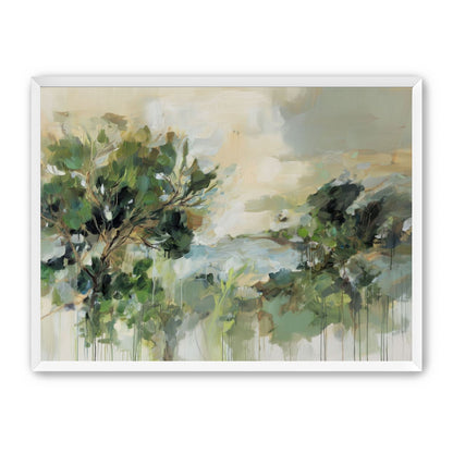 Hillside Trees in Loose Paint