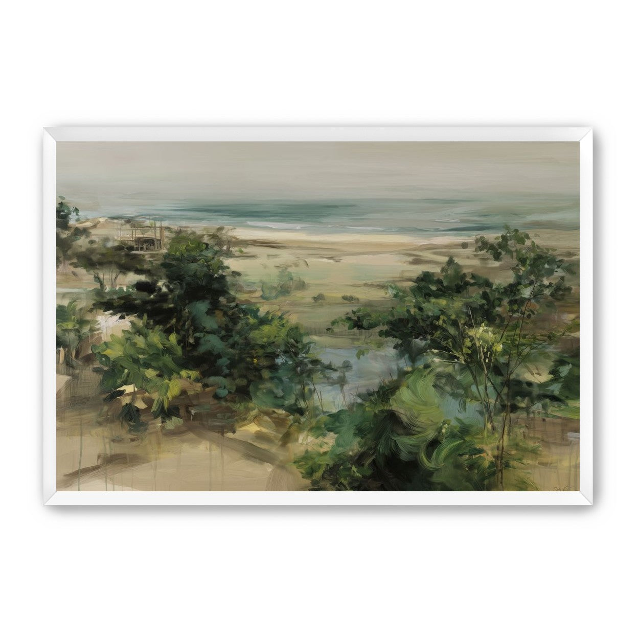 Coastal Dunes with Trees