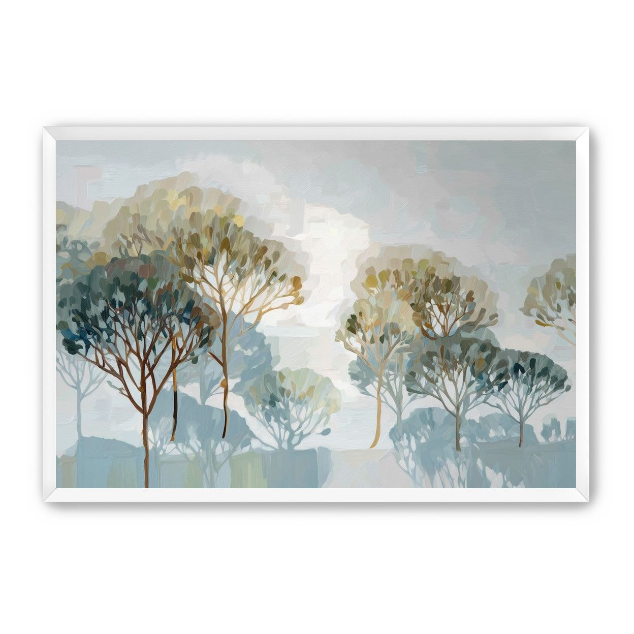Tree Canopies in Soft Rows
