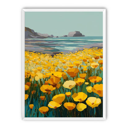 Poppy Field Facing the Pacific