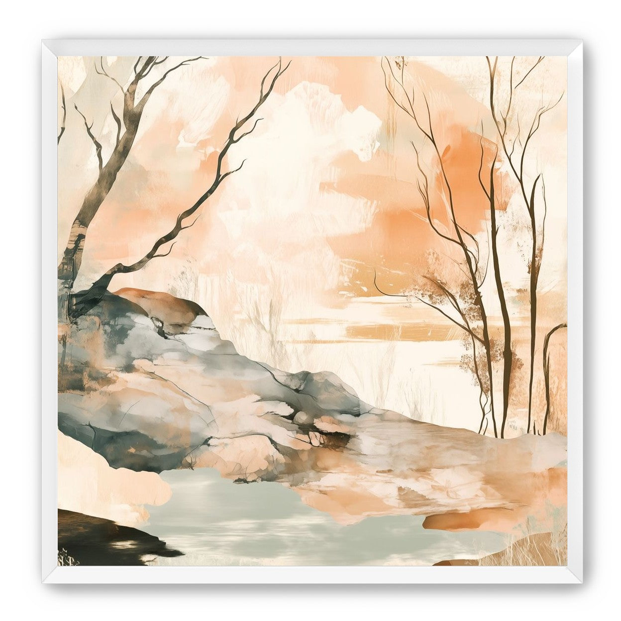 Ink Wash Over Stone Texture