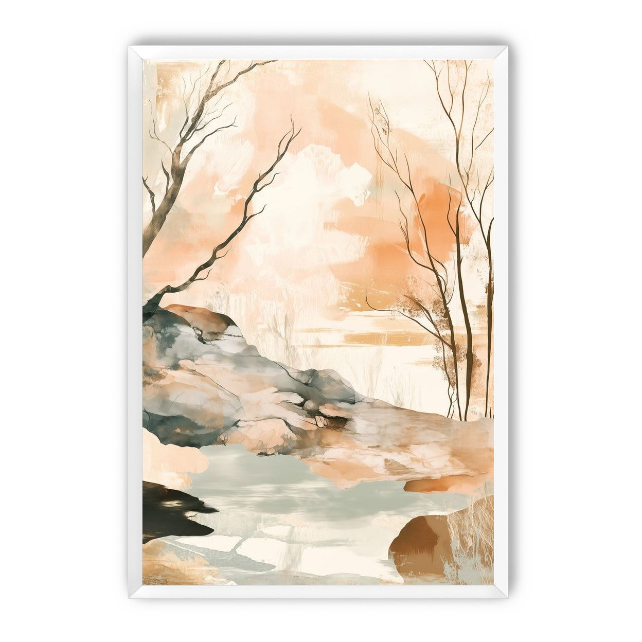 Ink Wash Over Stone Texture