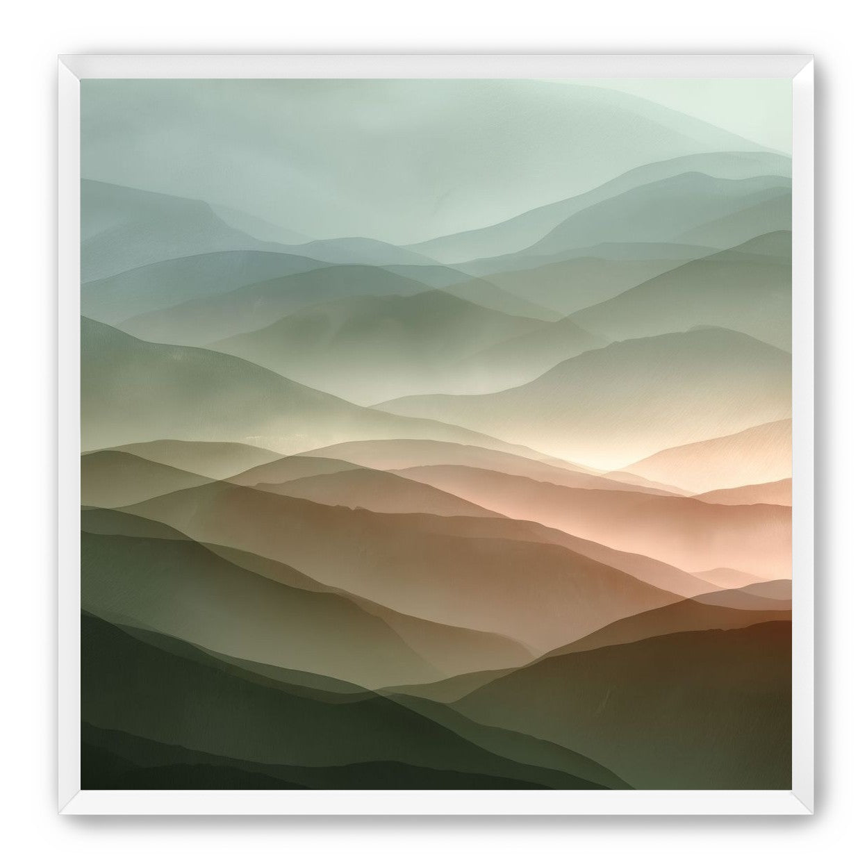 Mountains in Haze