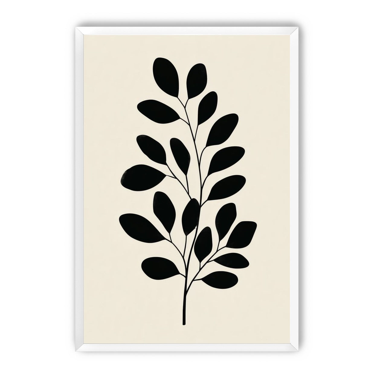 Plant Cutout on Cream