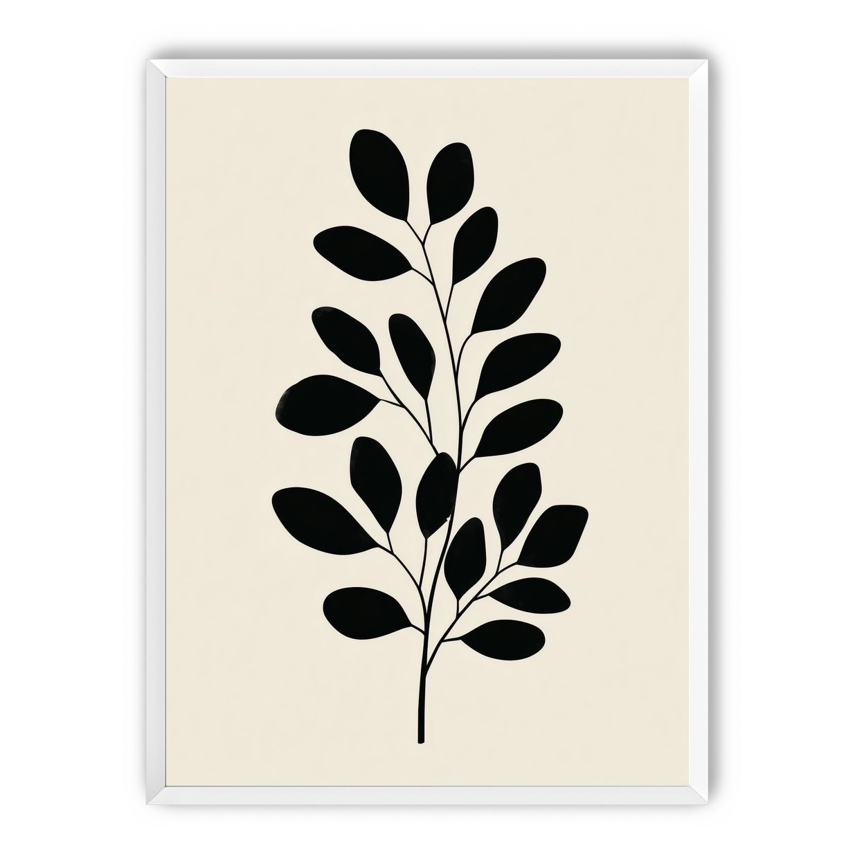 Plant Cutout on Cream