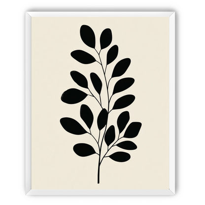 Plant Cutout on Cream