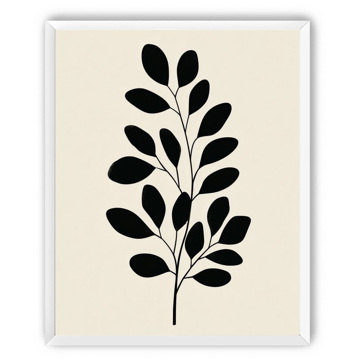 Plant Cutout on Cream