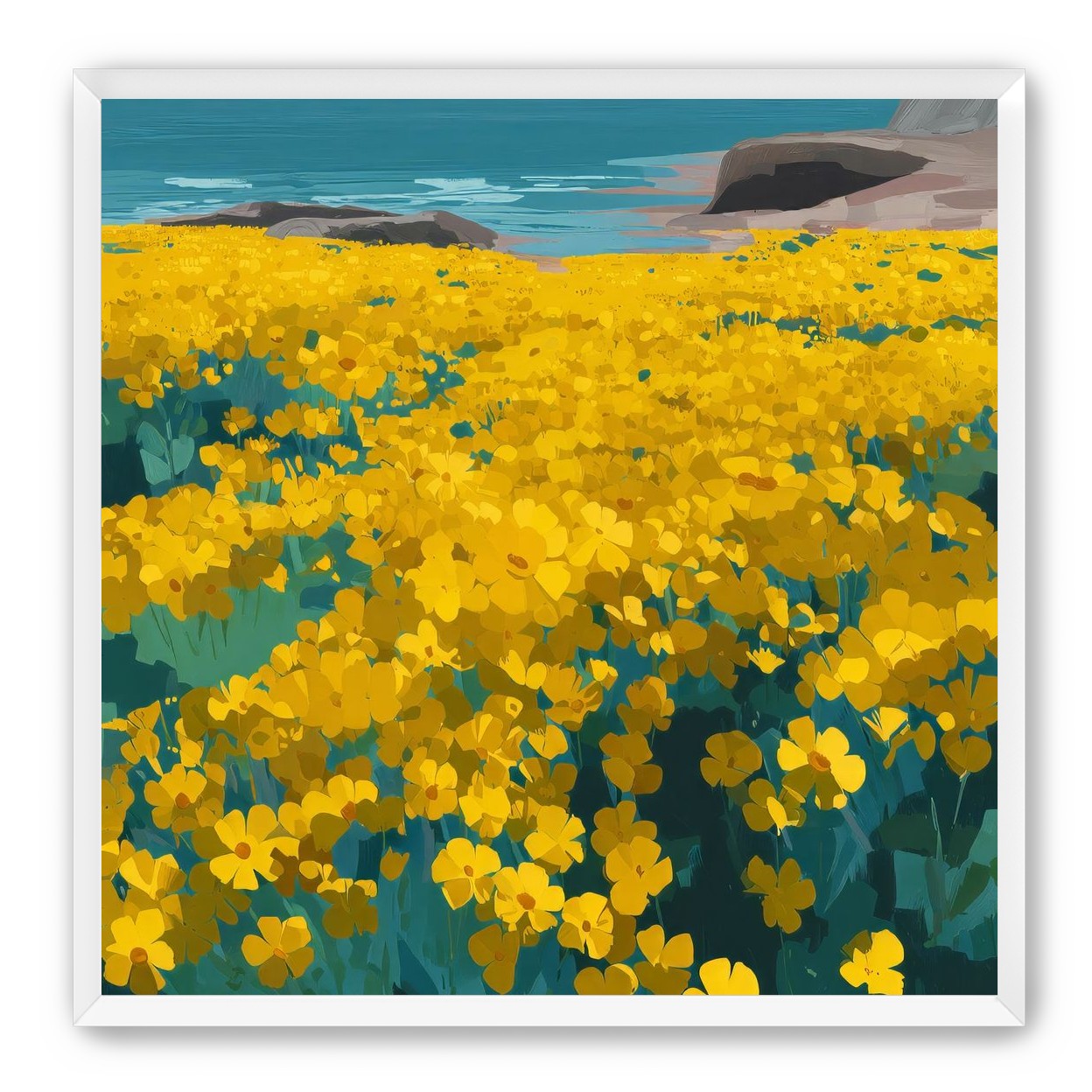Yellow Coastal Wildflowers