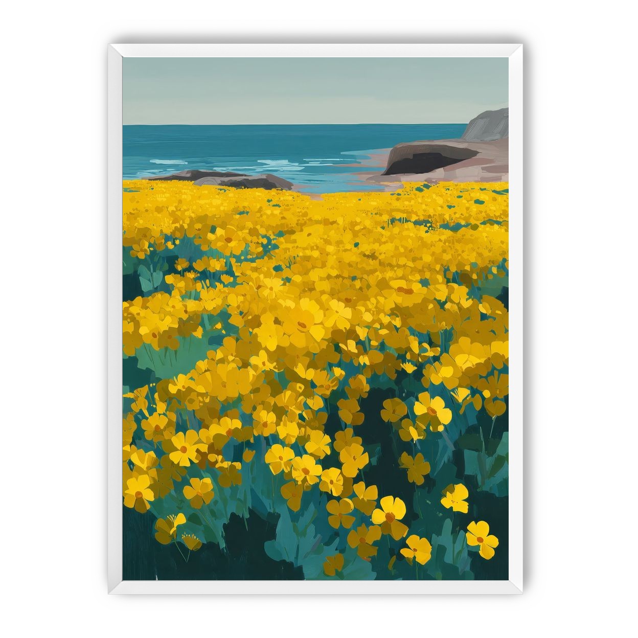 Yellow Coastal Wildflowers