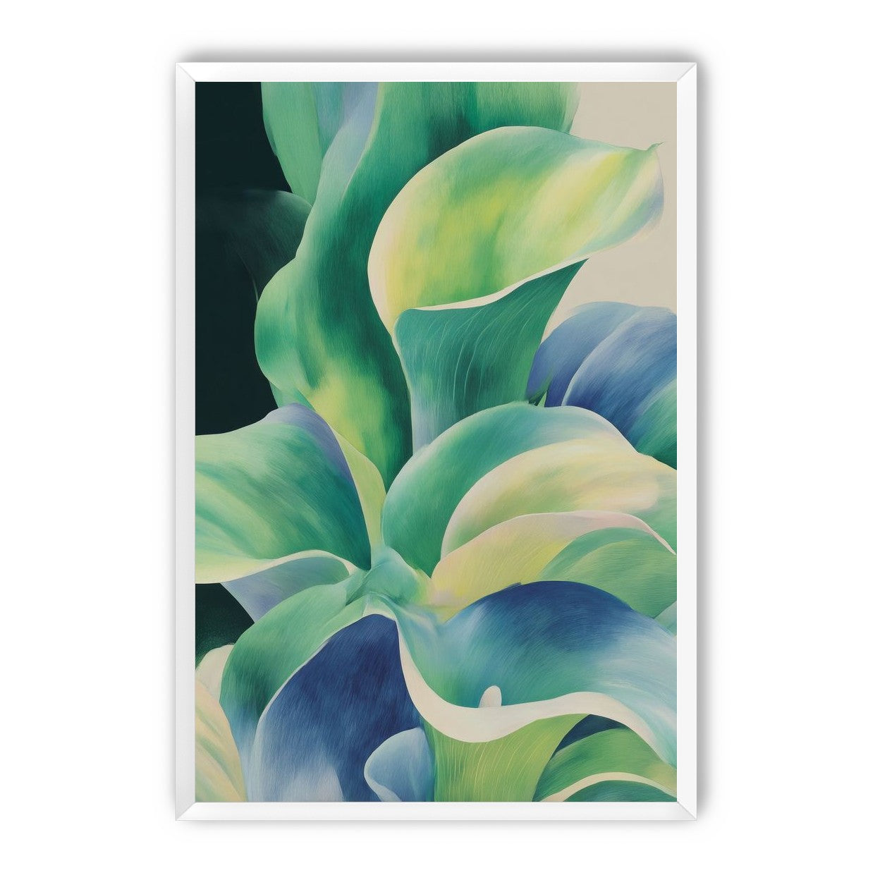 Leaves turning toward light