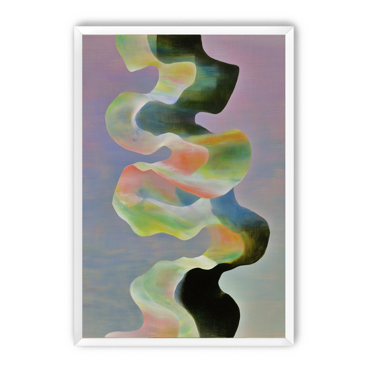 Twisting painted ribbon bands