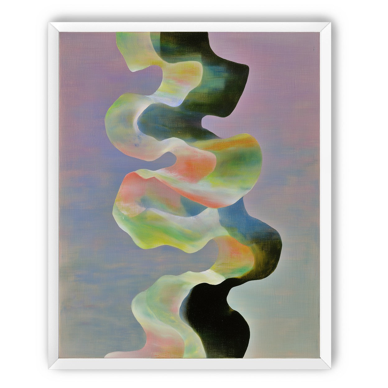Twisting painted ribbon bands