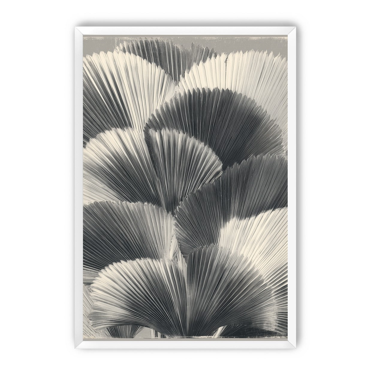 Ginkgo leaves in shadow