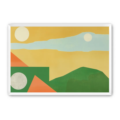 Two suns in yellow sky