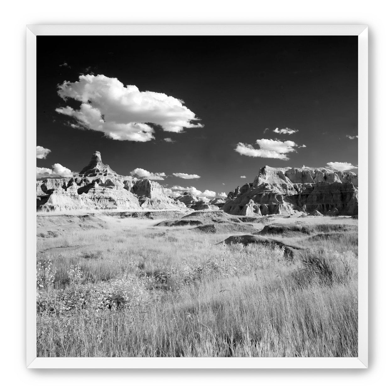 Badlands in Monochrome