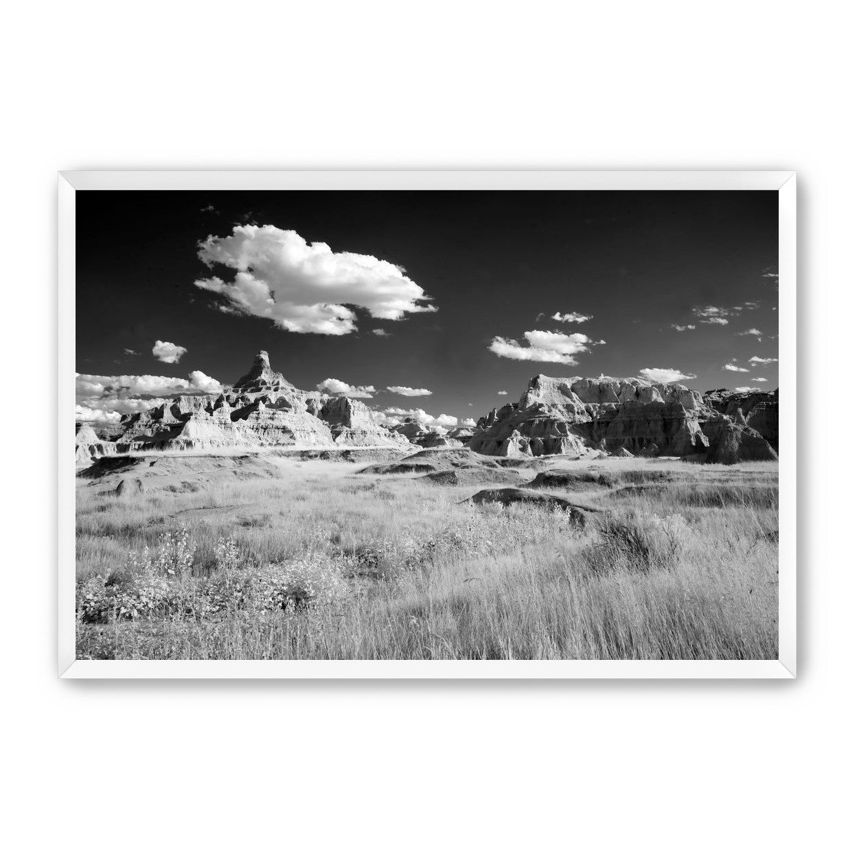 Badlands in Monochrome
