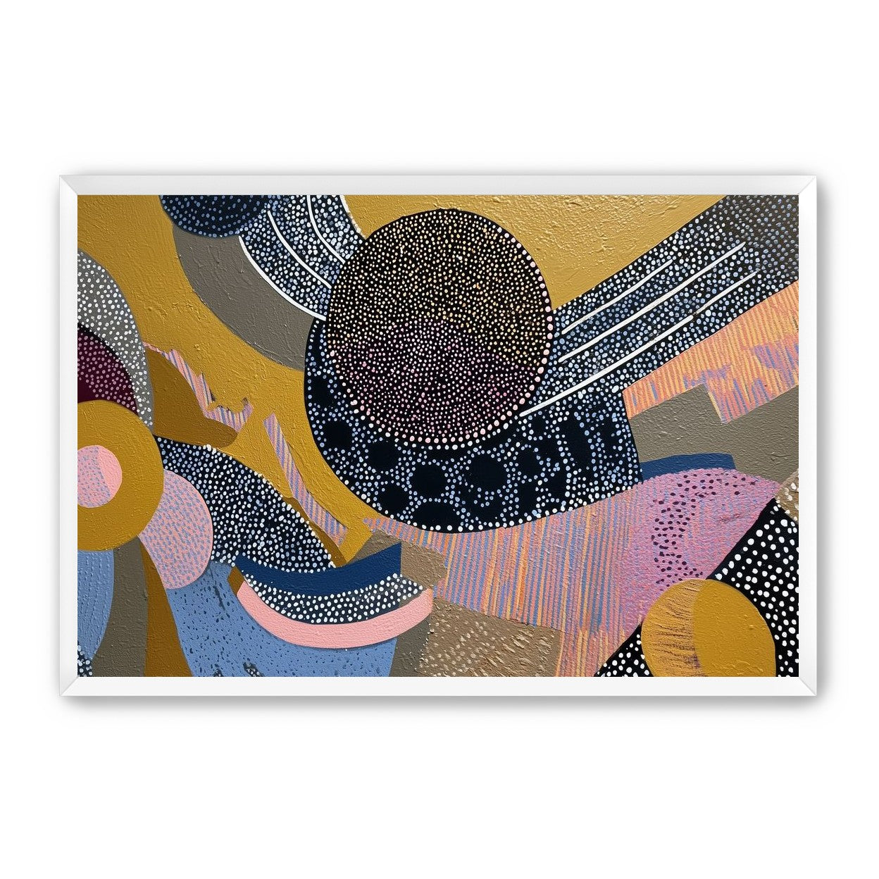 Ochre Ground with Layered Discs