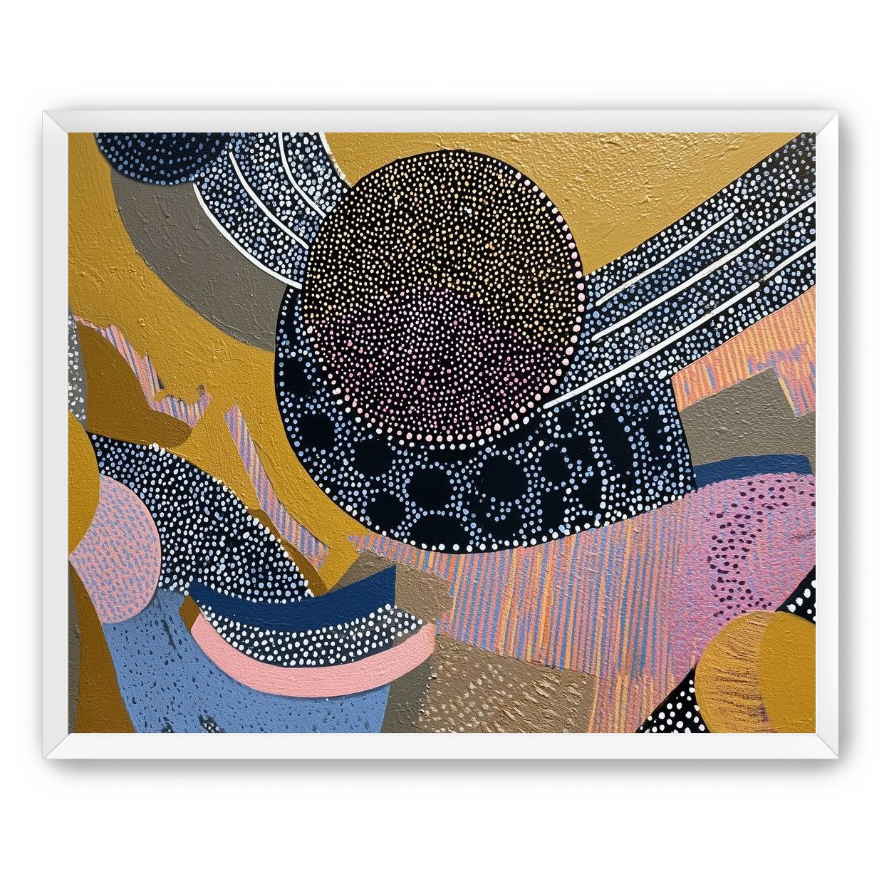Ochre Ground with Layered Discs