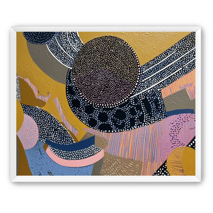 Ochre Ground with Layered Discs