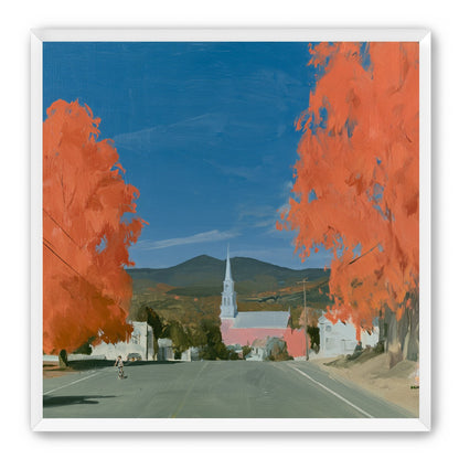 Orange trees over the steeple road
