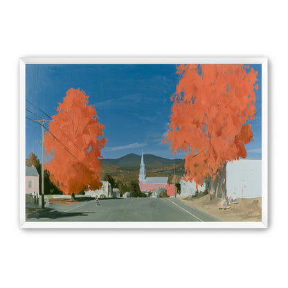 Orange trees over the steeple road