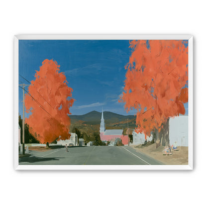 Orange trees over the steeple road